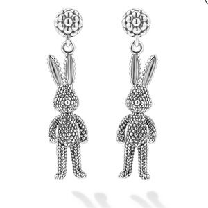 FLASH SALE New LAGOS Rare Wonders Rabbit Bunny Drop Sterling Silver Earrings$440